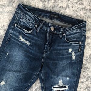 Silver Jeans! Skinny. Size 28 waist, 29 length.
